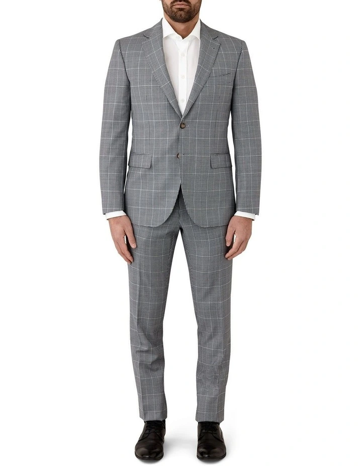 Stefano Tailored Fit Jacket In Black & White - Image 5
