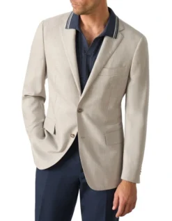 Wooldridge Single Breasted Jacket In Beige