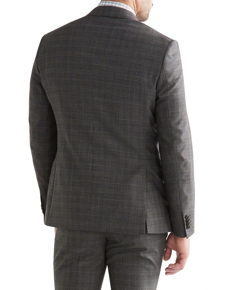 Van Heusen Tailored Marl Check Suit Jacket In Charcoal - Image 2