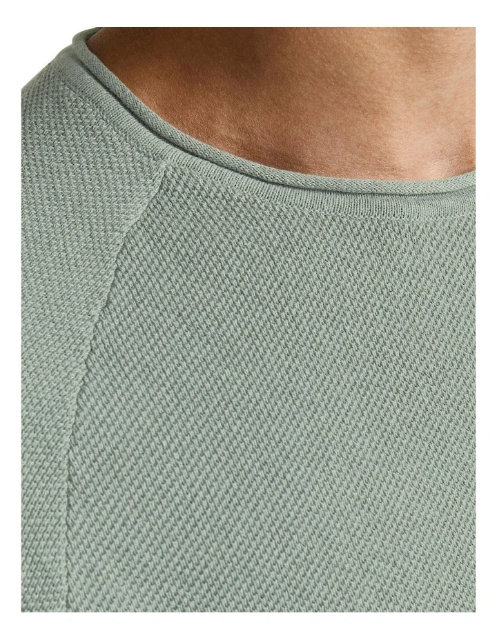 Jack & Jones Hill Knit Crew Neck Pullover In Slate Gray - Image 3