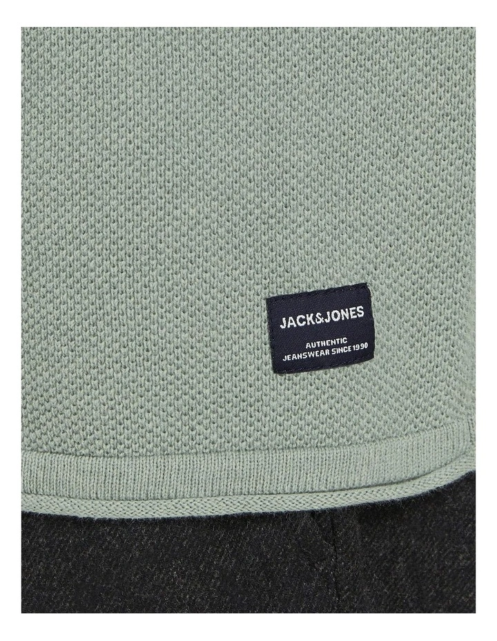 Jack & Jones Hill Knit Crew Neck Pullover In Slate Gray - Image 4