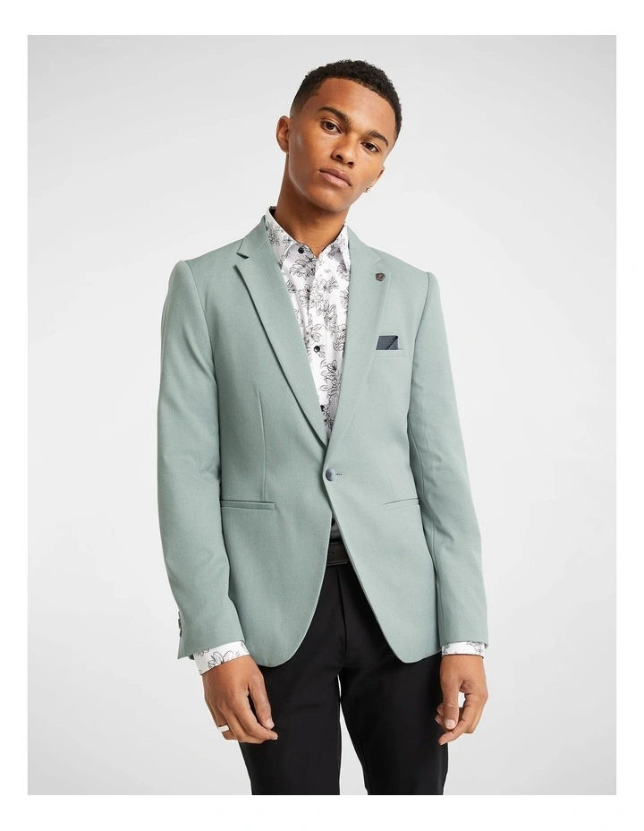 Felix Stretch Blazer In Green
