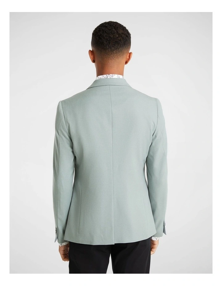 Felix Stretch Blazer In Green - Image 2
