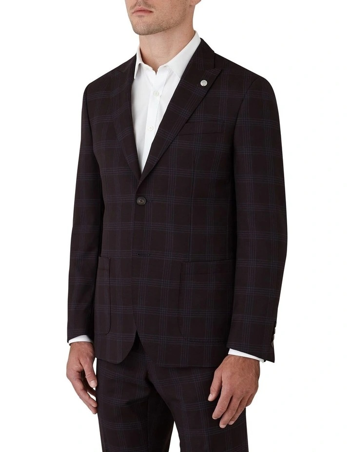 Gibson Cerium Slim Fit Jacket In Mahogany - Image 3