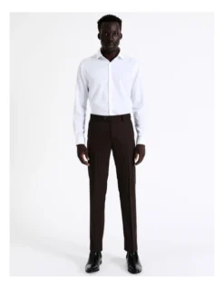 Tailored Textured Suit Pant In Bloodstone