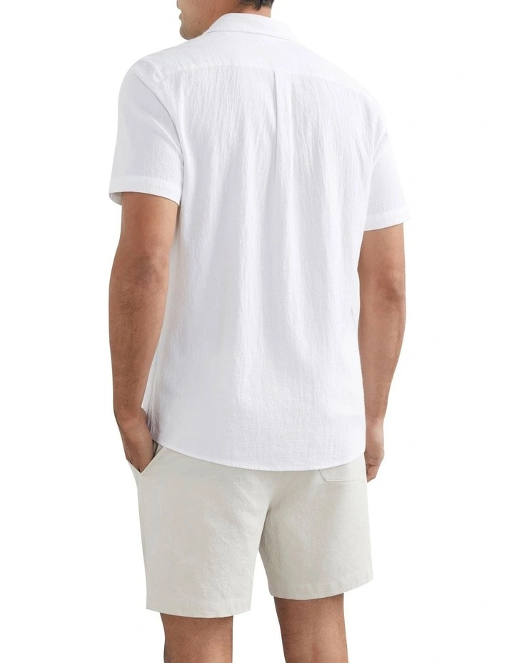 French Connection Textured Cotton Classic Fit Shirt - Image 2