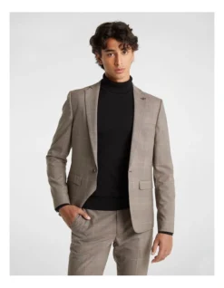 Wonder Skinny Suit Jacket In Brown
