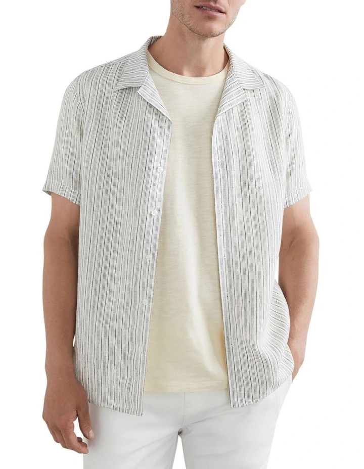 French Connection Linen Camp Classic Fit Shirt