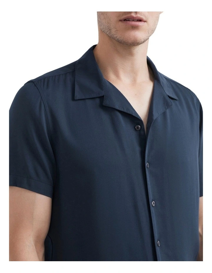 French Connection Viscose Camp Collar Classic Fit Shirt - Image 4