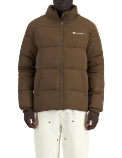 Champion Rochester Puffer Jacket In Brown
