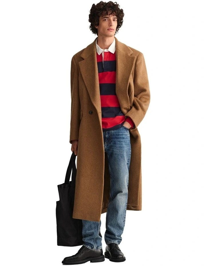 Gant Barstripe Heavy Rugger In Red - Image 4