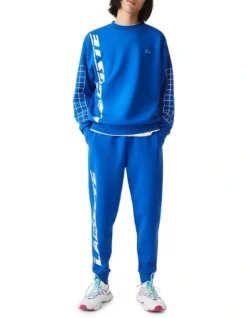 Lacoste Active Double Face Trackpant In Blue