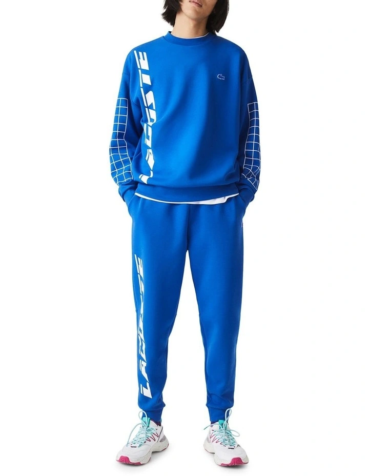 Lacoste Active Double Face Trackpant In Blue