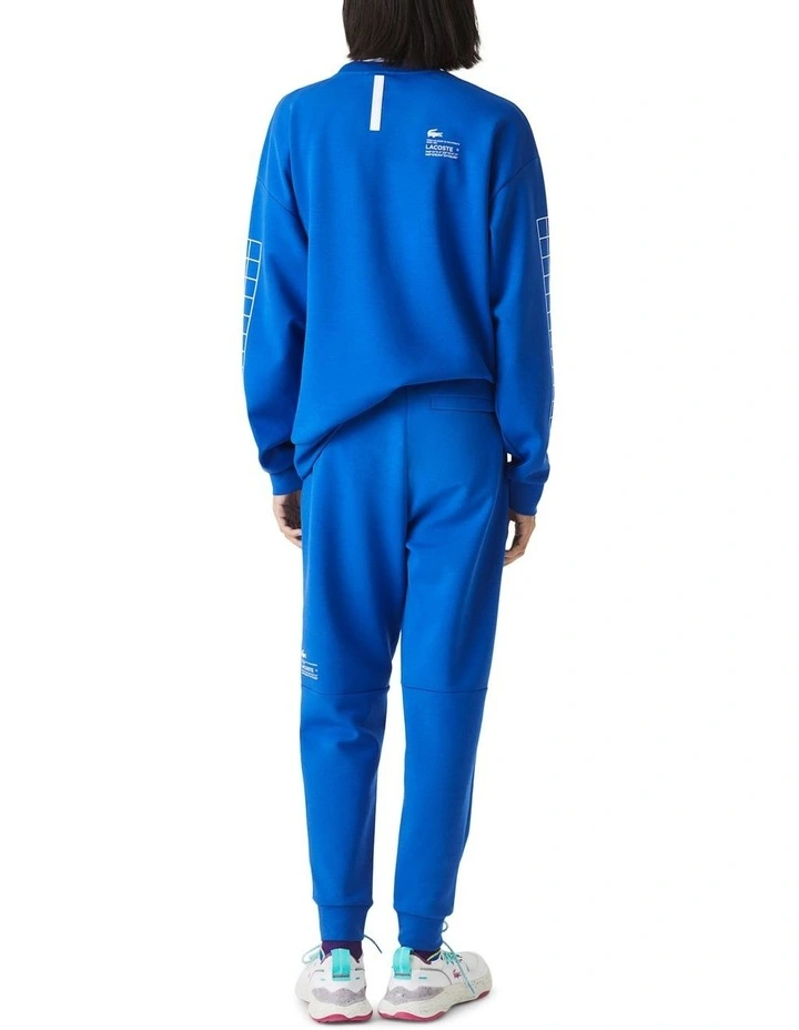 Lacoste Active Double Face Trackpant In Blue - Image 2