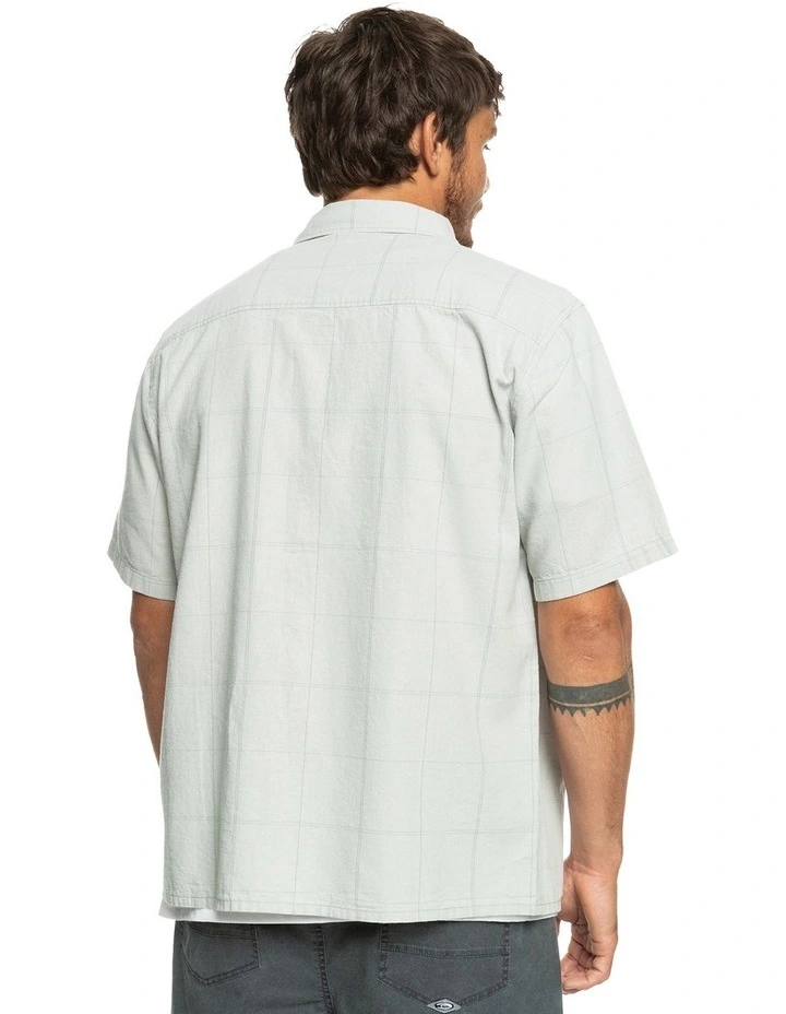 Quiksilver Authentic Influenced Short Sleeve Shirt In Grey - Image 2