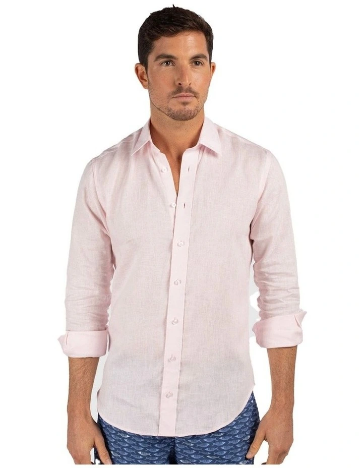 Linen Shirt In Pink