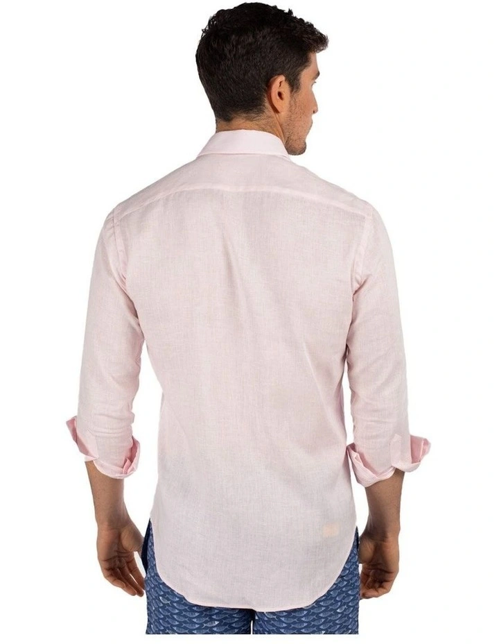Linen Shirt In Pink - Image 2