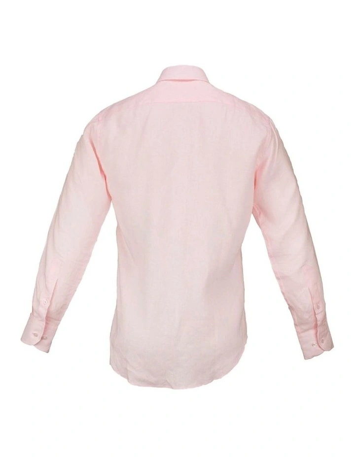Linen Shirt In Pink - Image 7