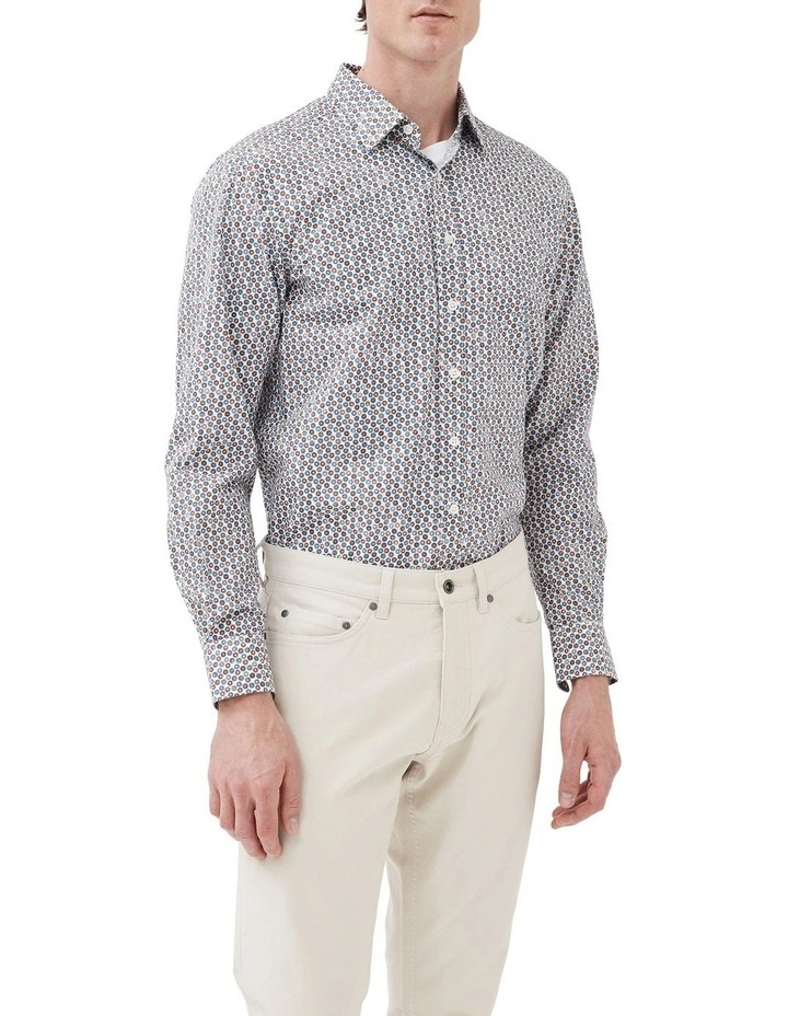 Cape Runaway Long Sleeve Sports Fit Shirt In Snow