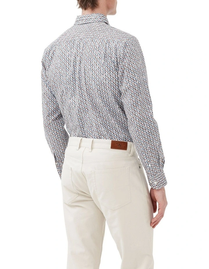 Cape Runaway Long Sleeve Sports Fit Shirt In Snow - Image 3