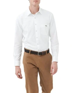 Glenbrook Long Sleeve Sports Fit Shirt In Snow