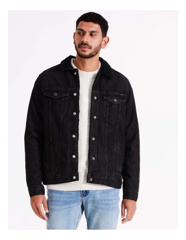 Jack & Jones Jean Denim Jacket In Black - Image 2
