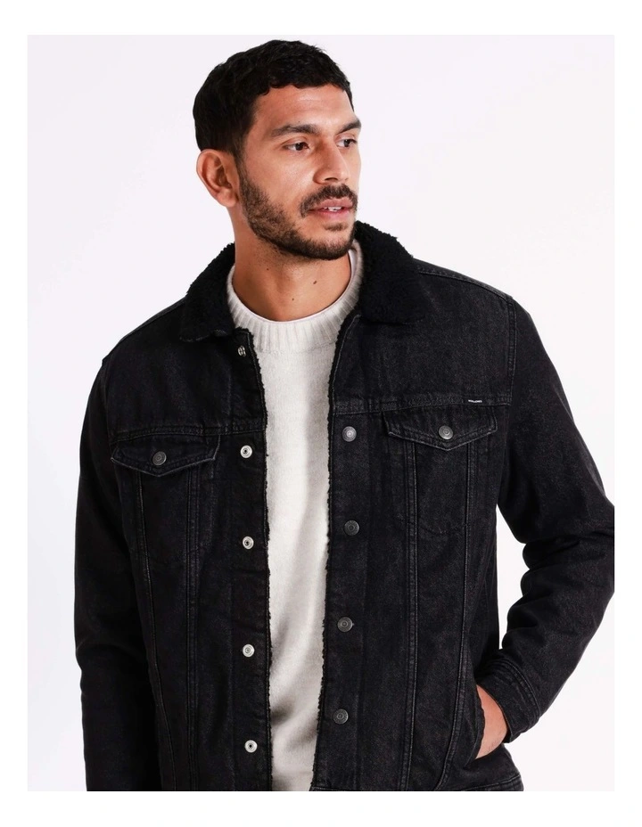 Jack & Jones Jean Denim Jacket In Black - Image 3