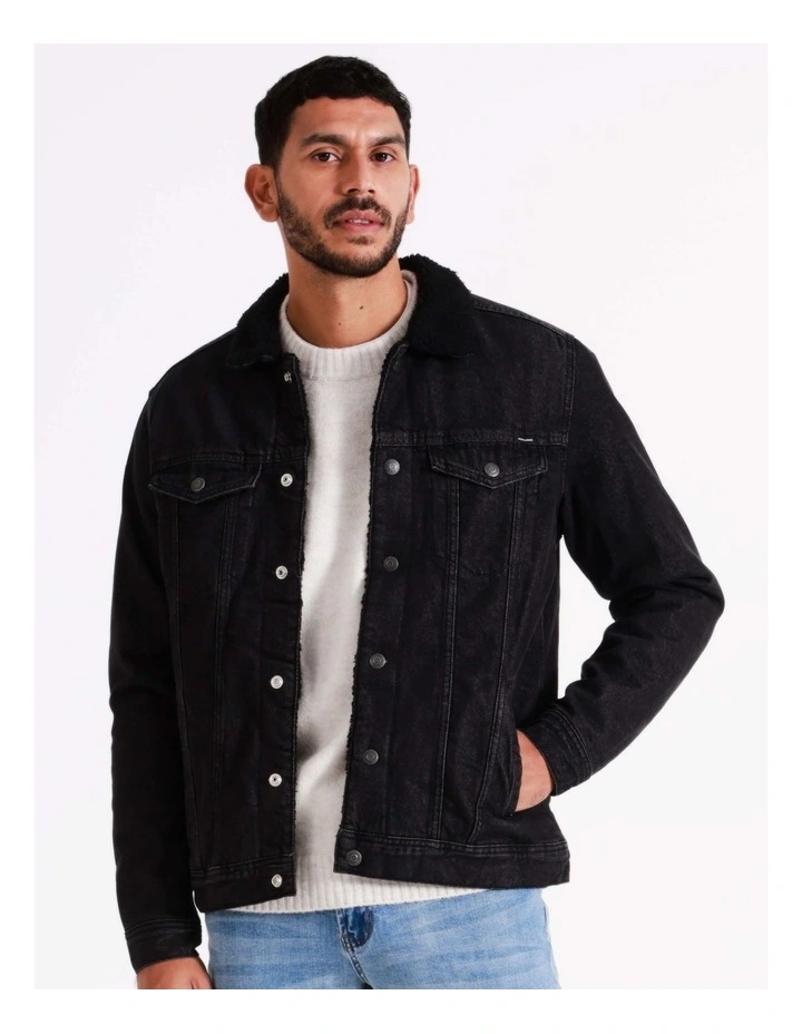 Jack & Jones Jean Denim Jacket In Black - Image 7