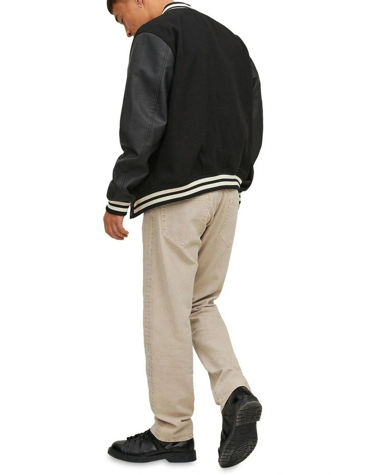 Jack & Jones College Bomber Jacket In Black - Image 2