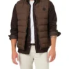 Archie Puffer Vest In Chocolate