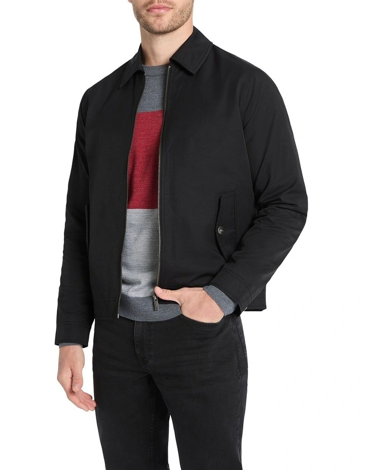Haruki Harrington Jacket In Black