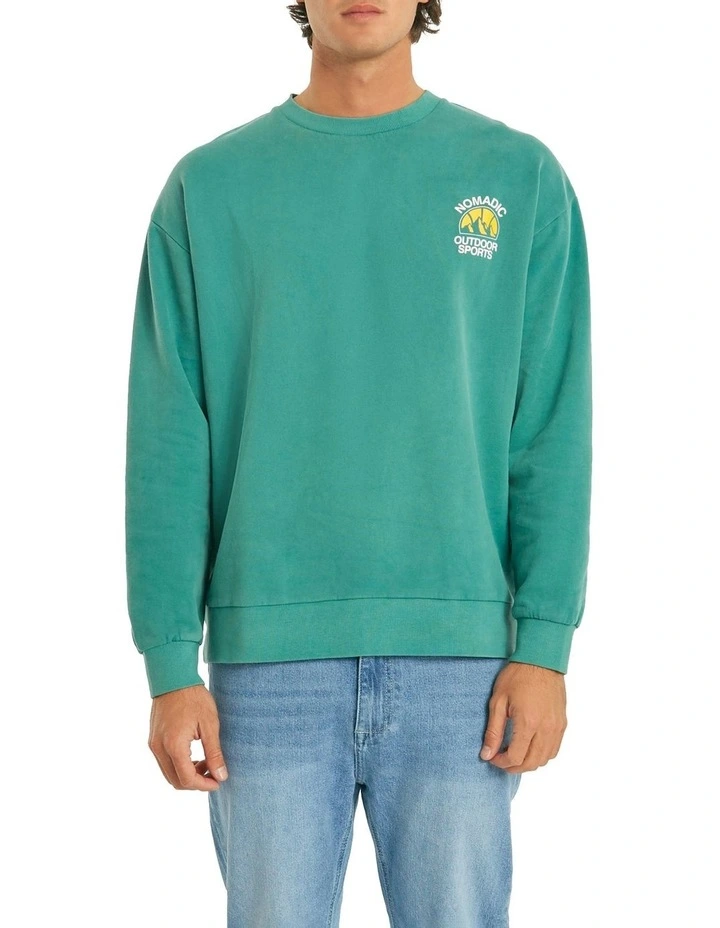 Conduction Relaxed Sweater In Green