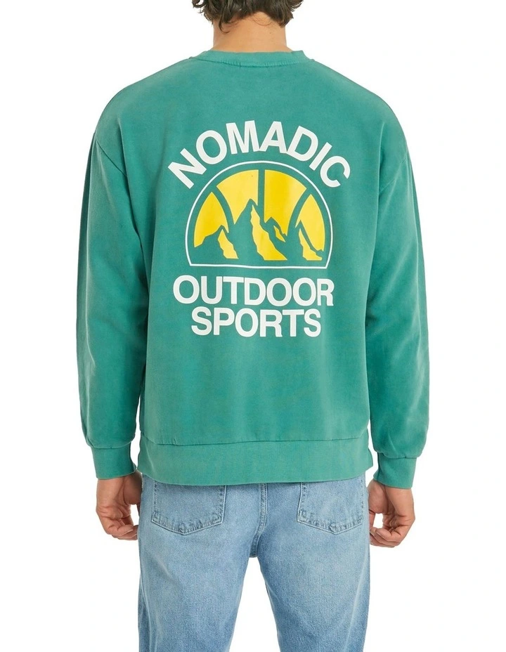 Conduction Relaxed Sweater In Green - Image 2