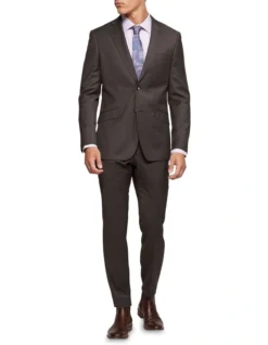 Oxford New Hopkins Wool Suit Jacket In Brown