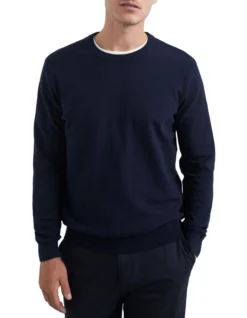 French Connection Lightweight Knit In Navy