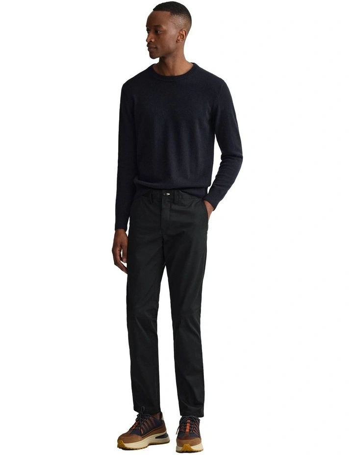 Gant Hallden Twill Chinos In Black - Image 4